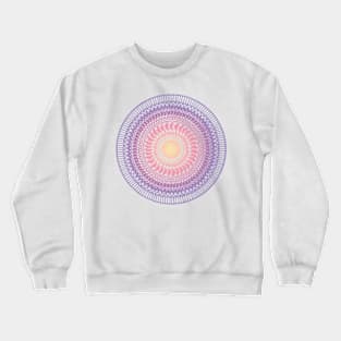 Pink and purple intricate mandala art Crewneck Sweatshirt